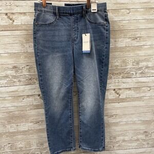 Judy Blue Womens 7/28 Jeans High Rise Denim Pull‎ On Capri Skinny Fit High Waist